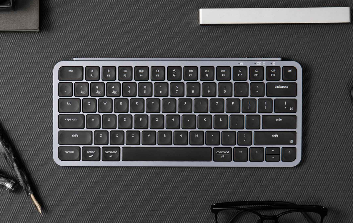 Keychron B1 Pro Ultra Slim Bluetooth Space Gray Tastatur