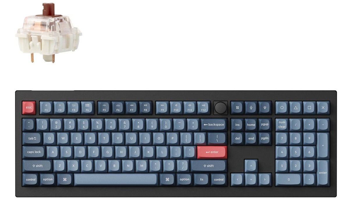 Tastatur V6 Max D1 Gateron Jupiter Red
