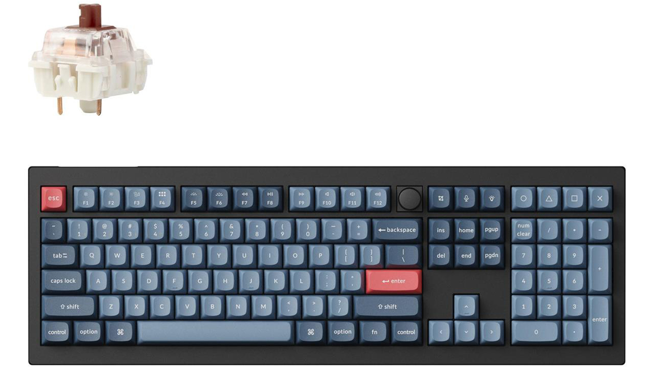 Tastatur V6 Max D1 Gateron Jupiter Brown