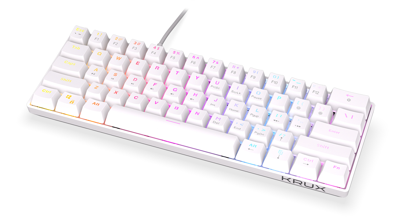 KRUX Qara 60% Ansicht von oben im Winkel