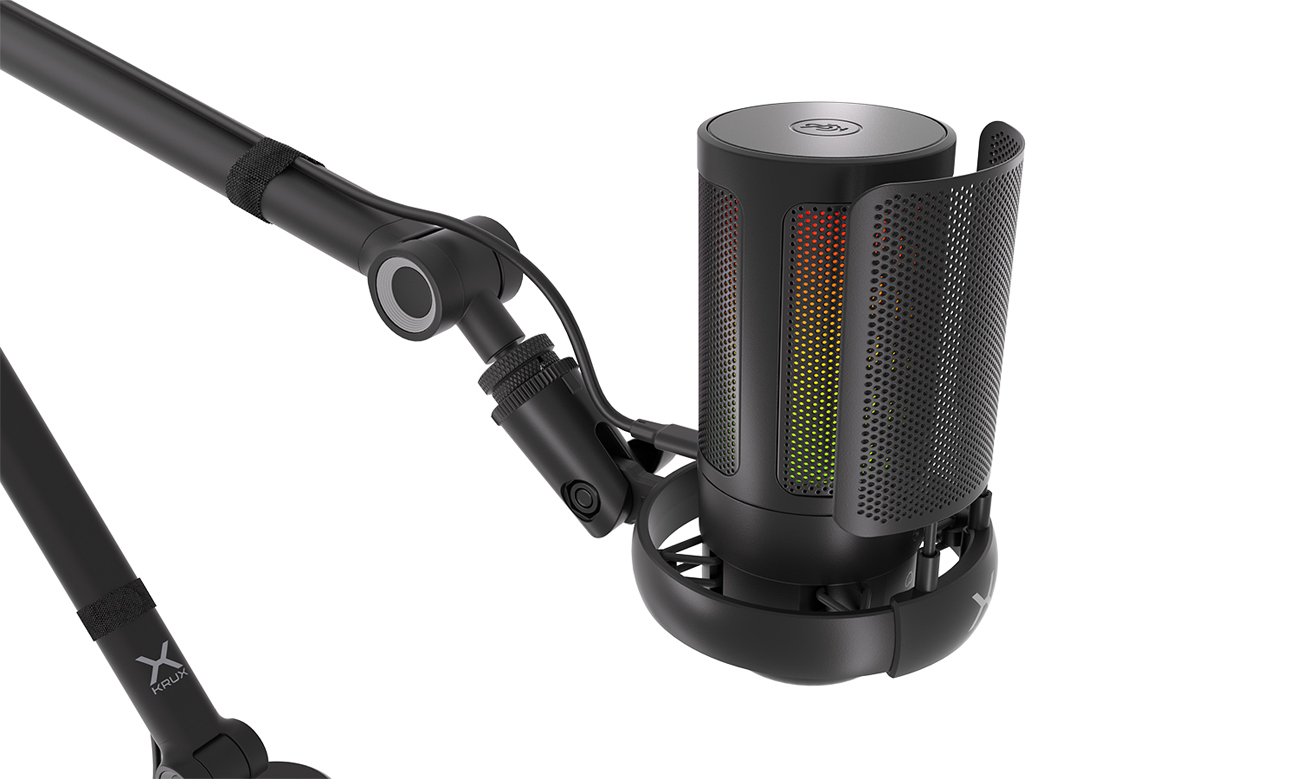 Mikrofon z ramieniem montażowym KRUX Epic 1000 - Zbliżenie na mikrofon