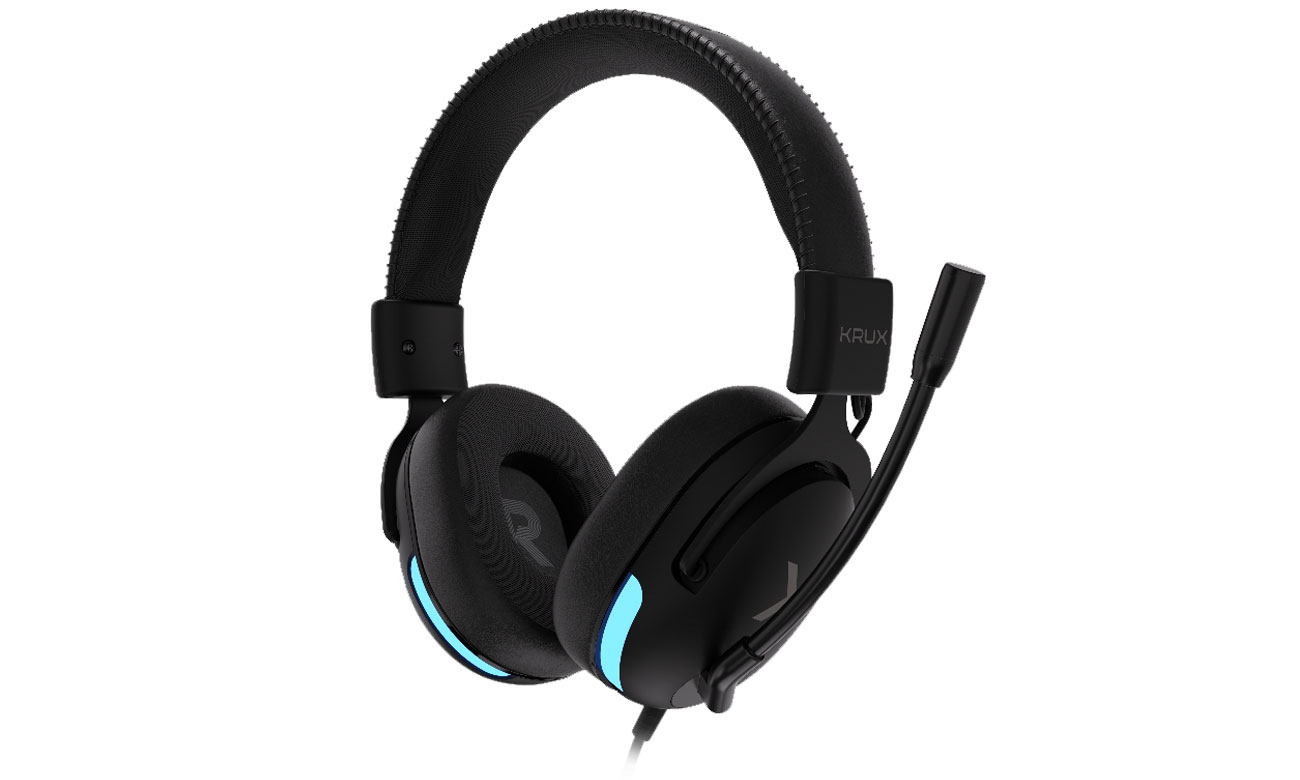 KRUX Crave RGB Headset - Frontansicht im Winkel
