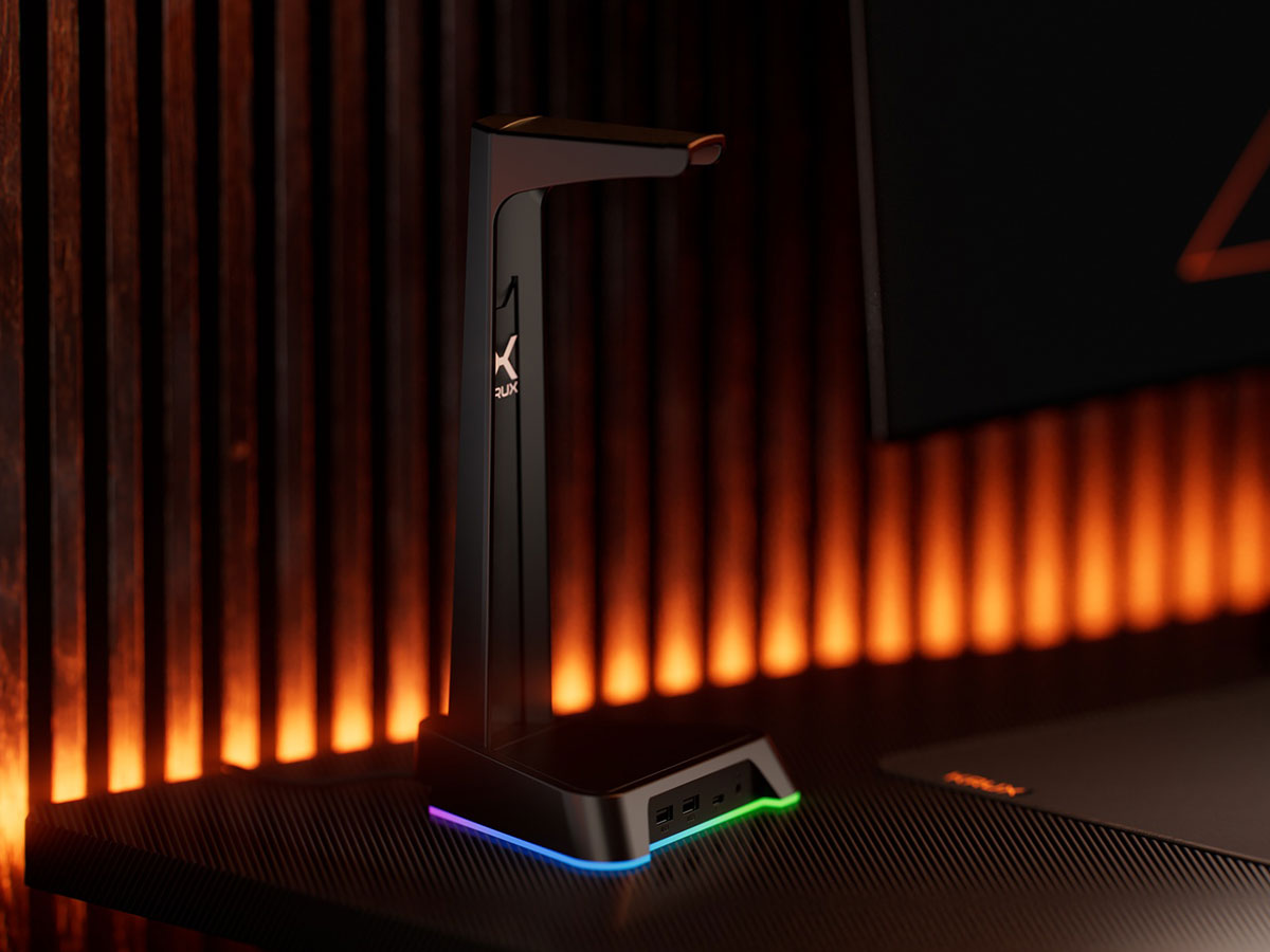 Stojak na słuchawki KRUX Rivt RGB