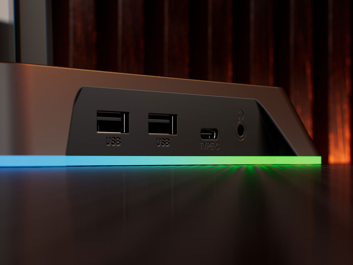 Stojak na słuchawki KRUX Rivt złącza