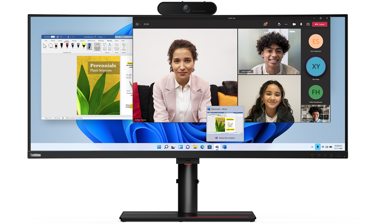 Monitor für geschäftliche Aufgaben Lenovo ThinkVision P40w-20