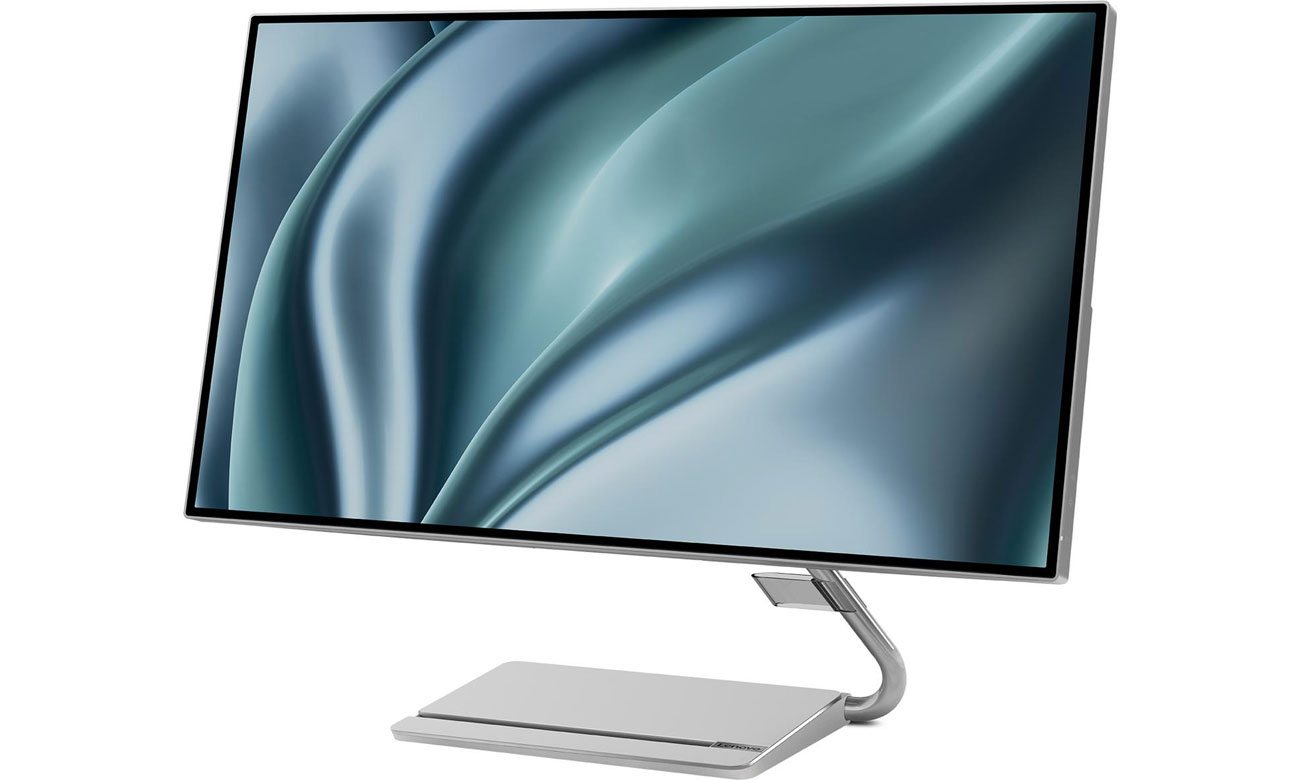 Lenovo Q27h-20 Ansicht von vorne im Winkel