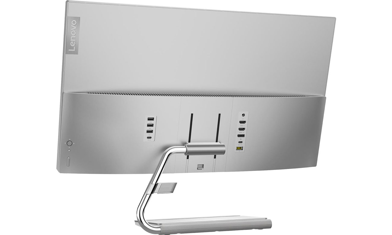 Lenovo Q27h-20 Ansicht von hinten im Winkel