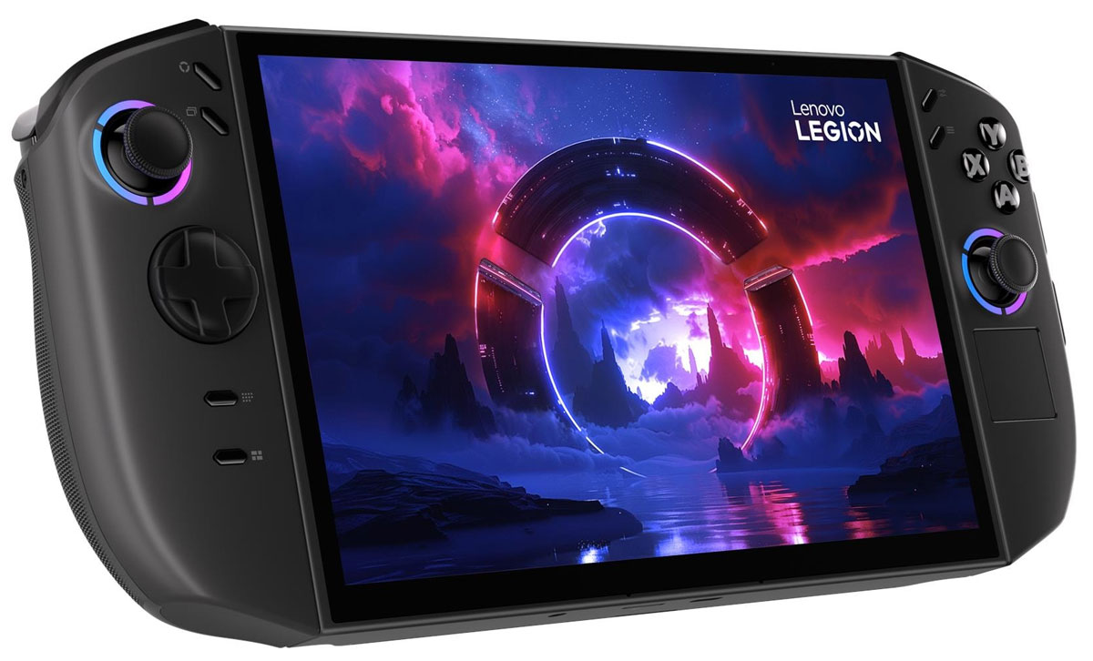 Mobile Konsole Lenovo Legion Go (2. Generation) - Frontansicht im Winkel