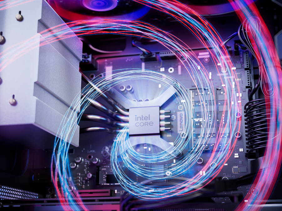 Lenovo Legion Tower 5i Prozessor im Inneren des Gehäuses