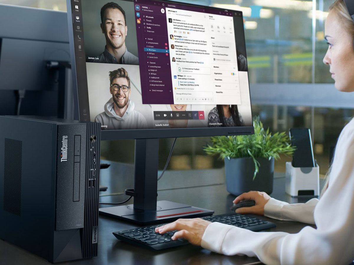 Lenovo ThinkCentre neo 50s bok