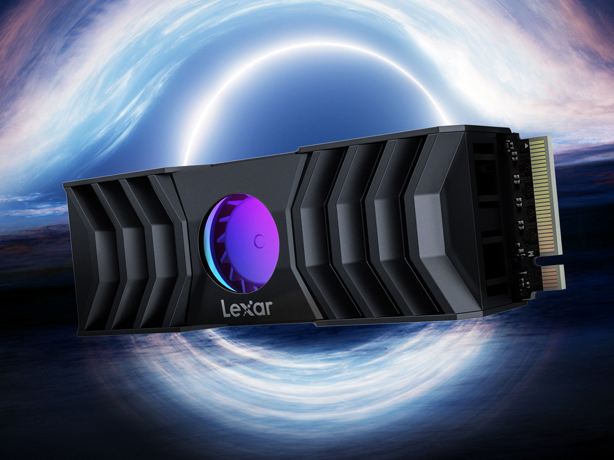 SSD M.2 PCIe Gen 5 Lexar NM1090 Heatsink - Lifestyle-Grafik