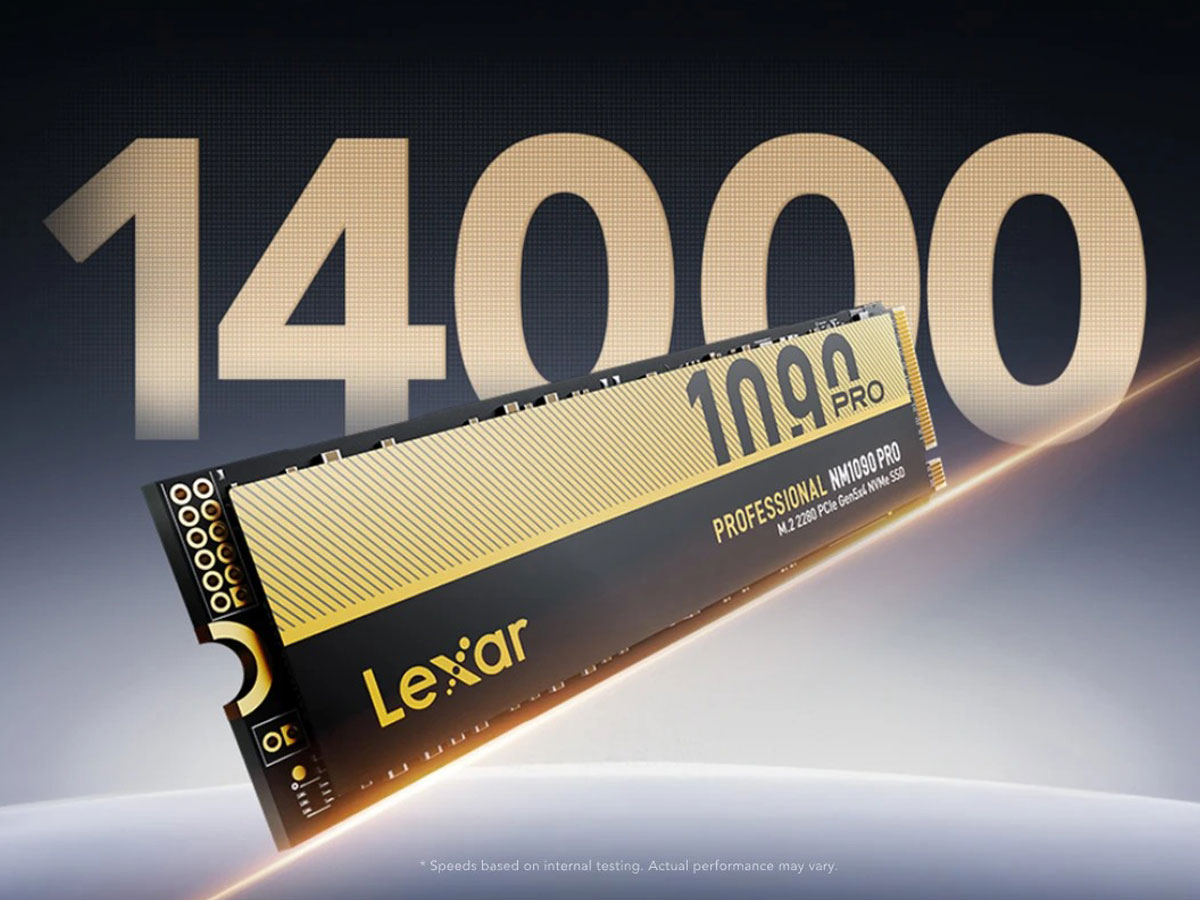SSD M.2 Lexar Professional NM1090 PRO - Lifestyle-Grafik