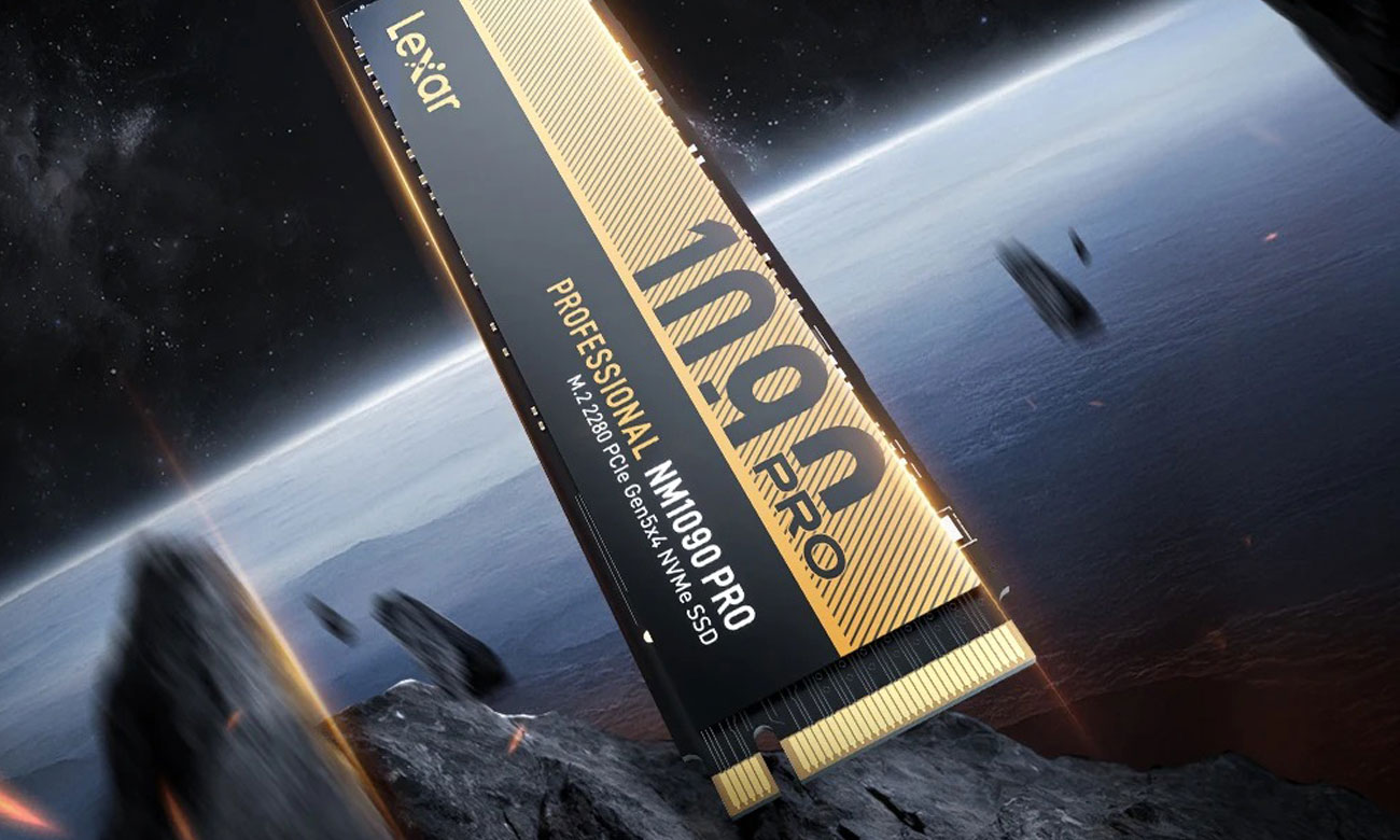 SSD M.2 Lexar Professional NM1090 PRO - Lifestyle-Grafik