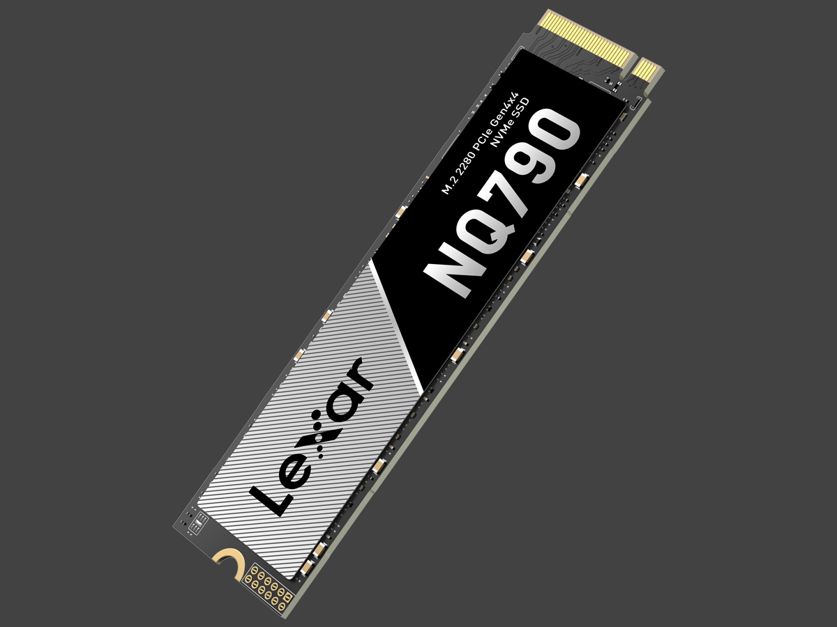 SSD M.2 Lexar NQ790 PCIe Gen4 NVMe - Allgemeine Ansicht, Bild mit Hintergrund