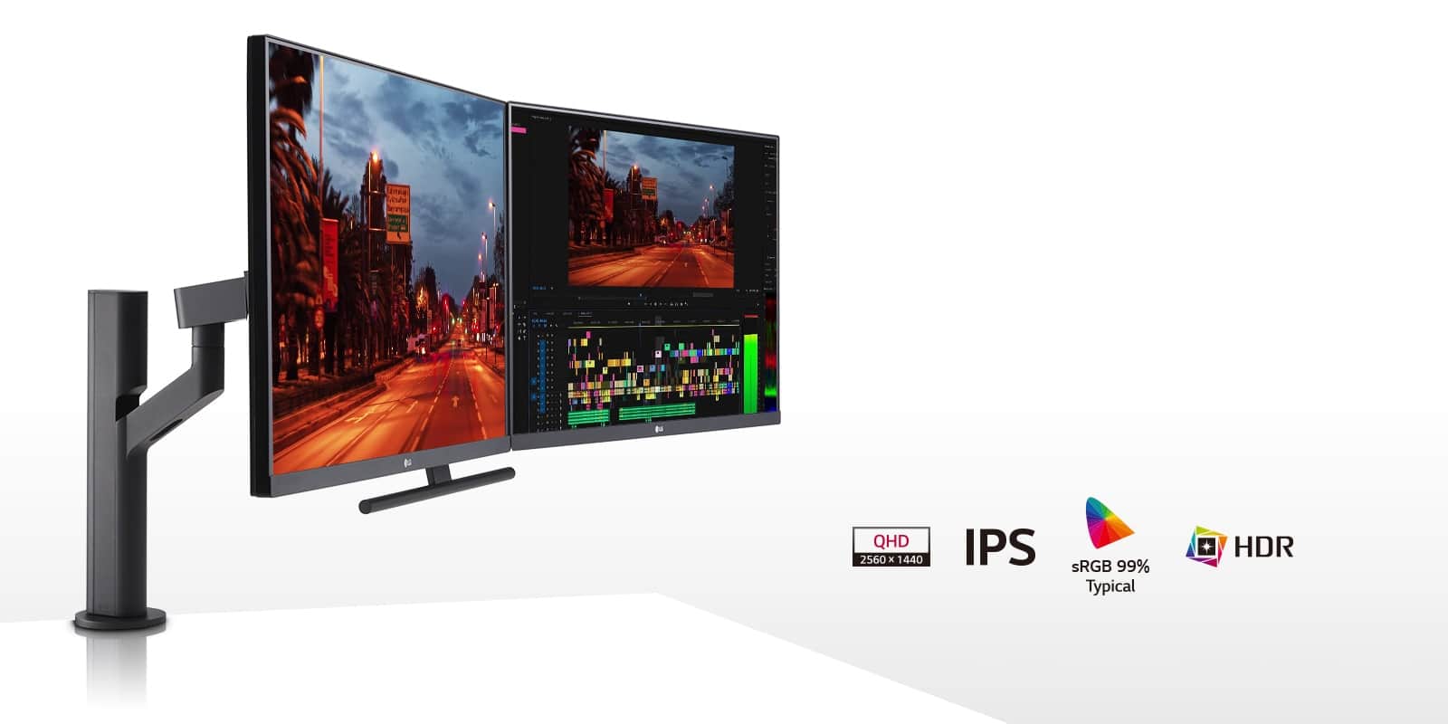 Ekran IPS QHD 27”: Zachwycająca jakość obrazu, 27-calowy ekran IPS QHD, 99% sRGB (typ.), HDR10.