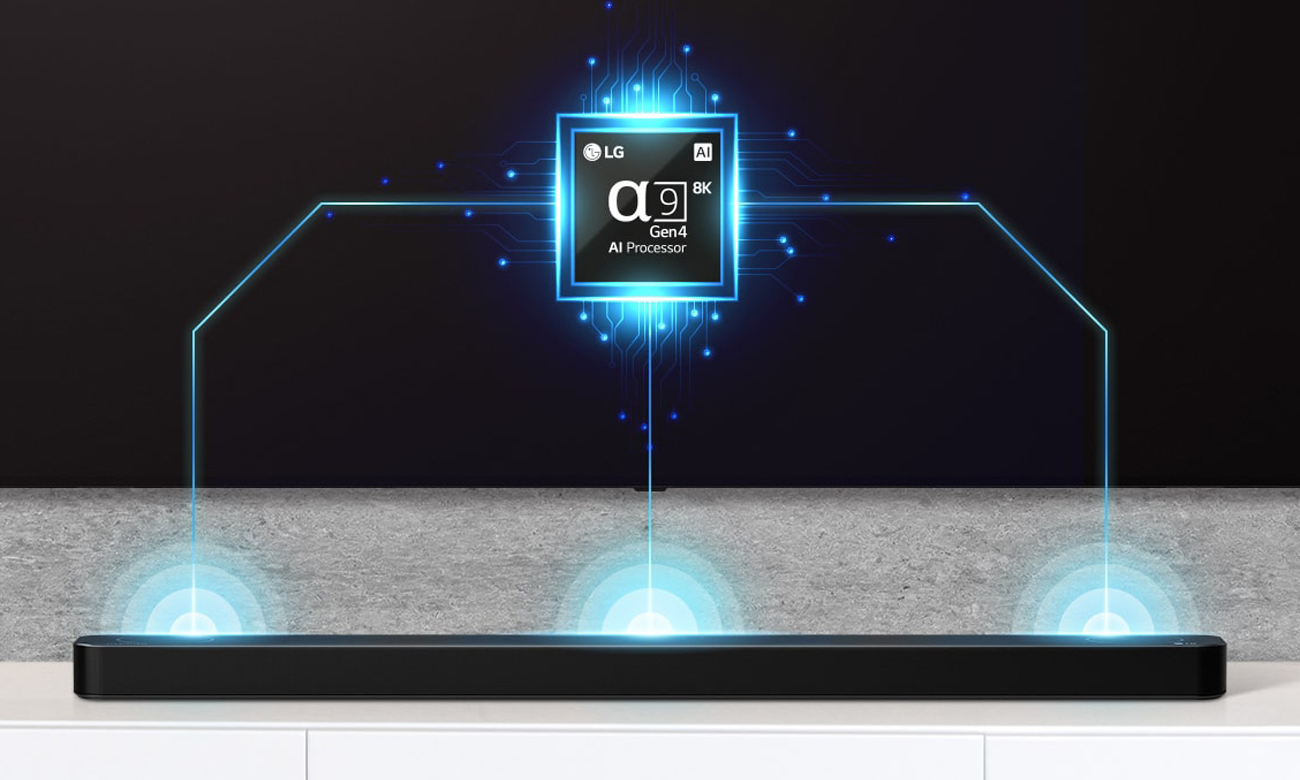 Soundbar LG SP8YA procesor