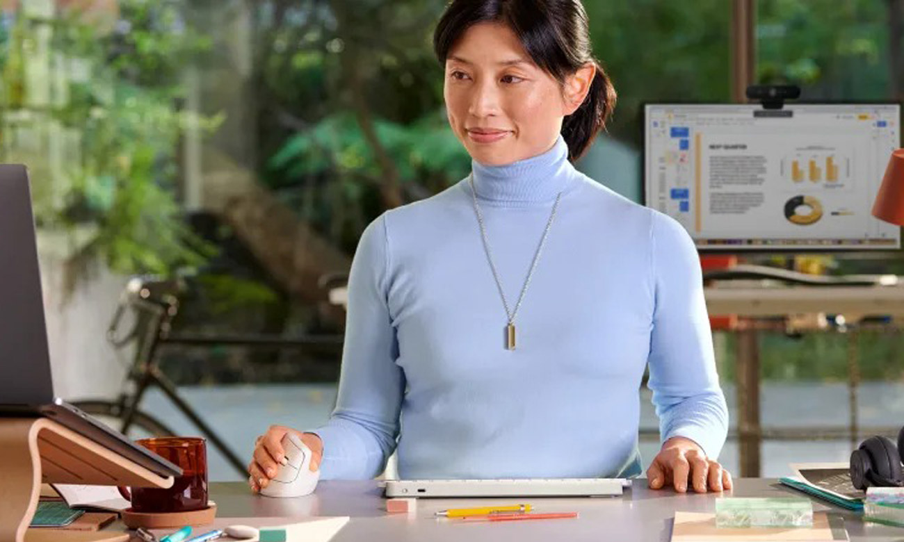 Ergonomische Maus Logitech LIFT Graphit