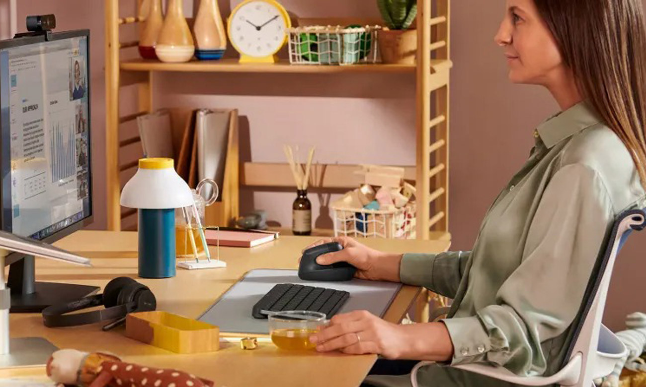 Ergonomische Maus Logitech LIFT Graphit