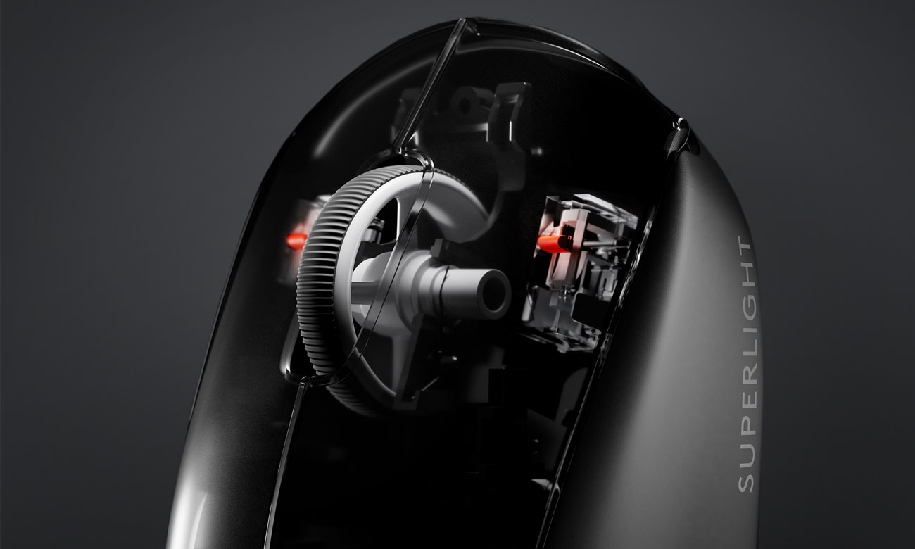 Logitech G PRO X 2 Superlight Hybride LIGHTFORCE-Schalter