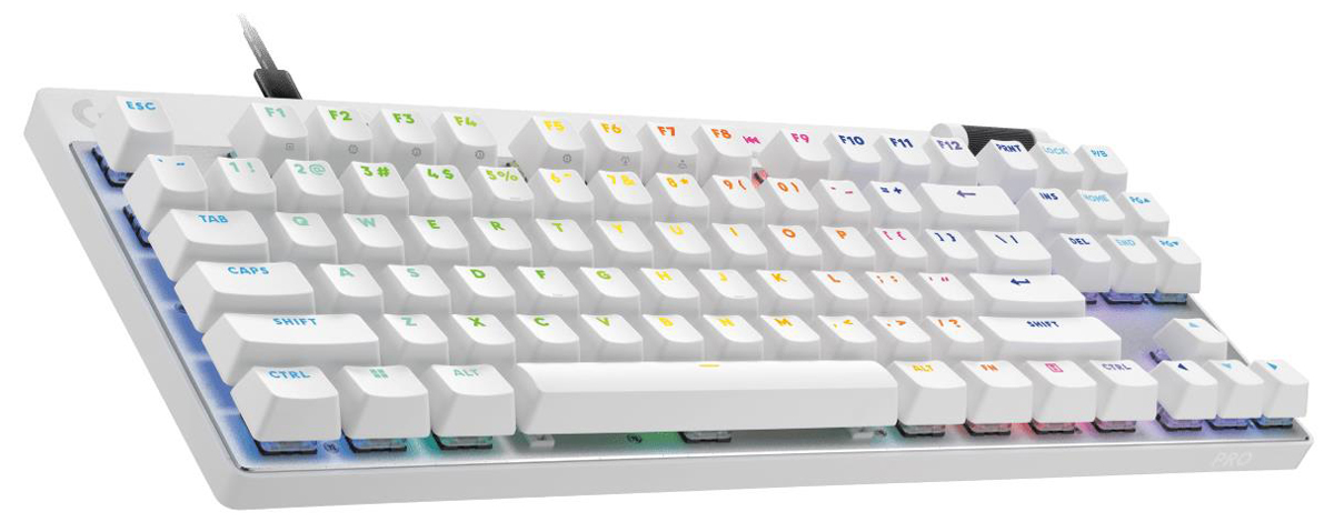 Logitech G PRO X TKL Rapid weiße Tastatur