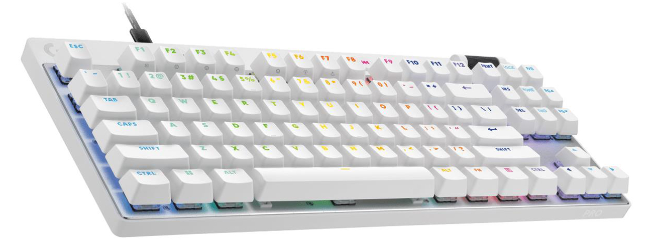Logitech G PRO X TKL Rapid weiße Tastatur
