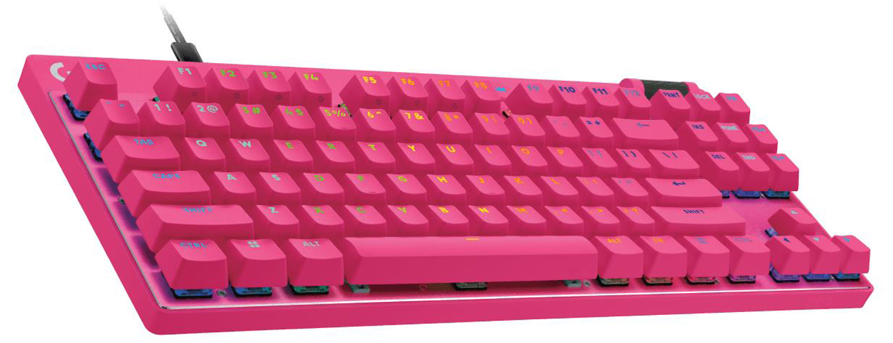Logitech G PRO X TKL Rapid magenta Tastatur