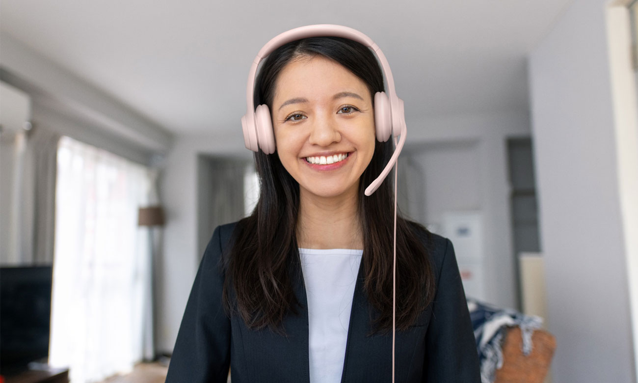 Zestaw słuchawkowy Logitech H390 Różowy - Prowadź niezakłócone rozmowy