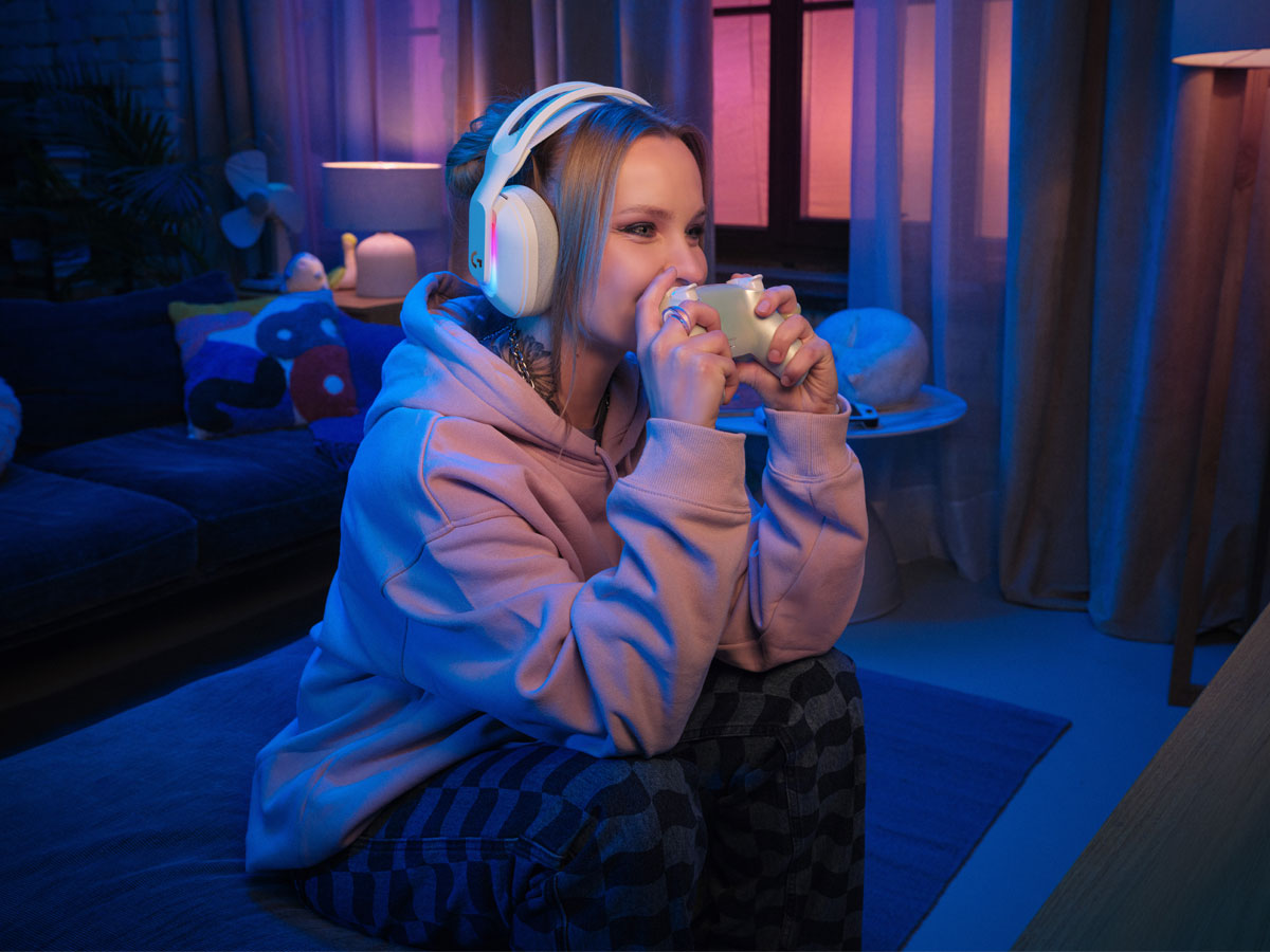 Wireless-Kopfhörer Logitech A20 X Weiß - Lifestyle-Grafik