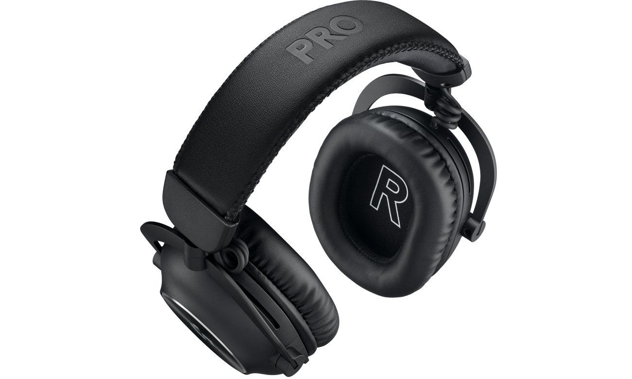 Bezprzewodowe słuchawki dla graczy Logitech G PRO X 2 Lightspeed Czarne - Widok od góry pod kątem
