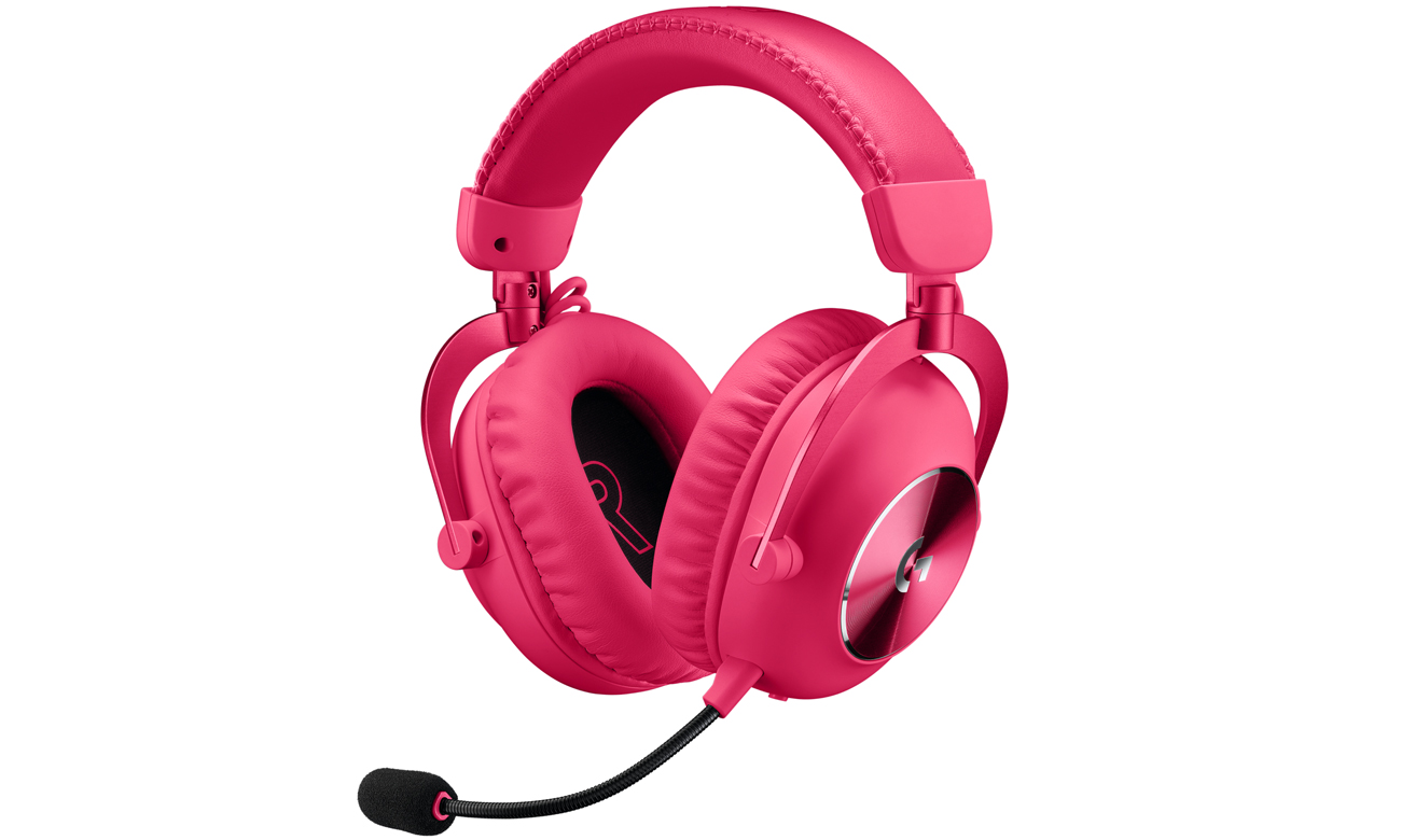 Drahtlose Gaming-Kopfhörer Logitech G PRO X 2 Lightspeed Magenta - Vorderansicht