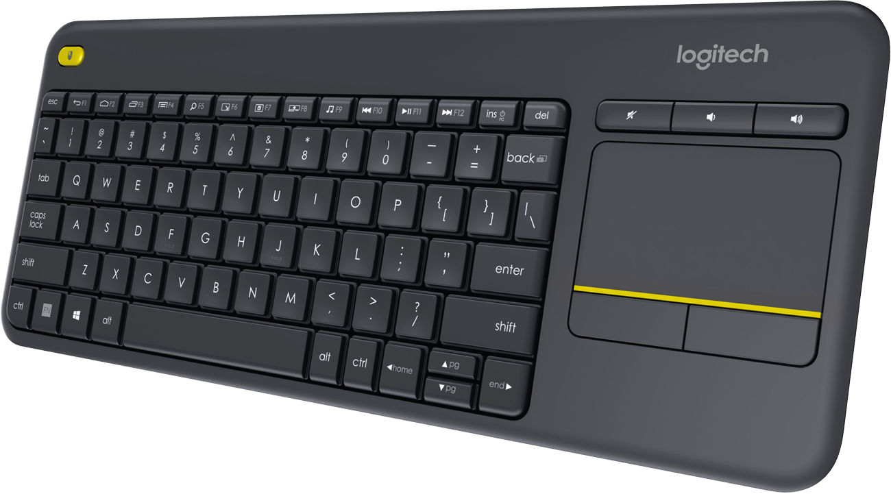 Logitech Wireless Touch K400 Plus klawisze multimedialne