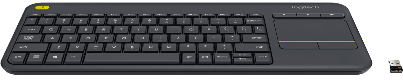 Logitech Wireless Touch K400 Plus odbiornik Unifying