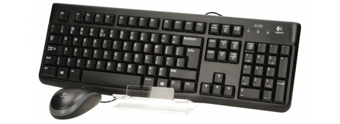 Logitech Wired Desktop MK120 uniwersalne podlaczenie usb