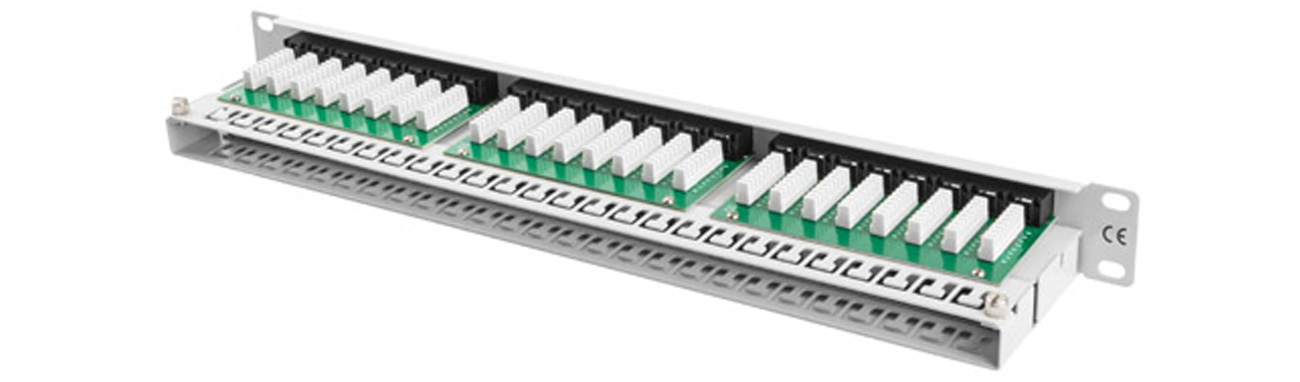 PATCH PANEL 48 PORT 1U KAT.5E CZARNY LANBERG