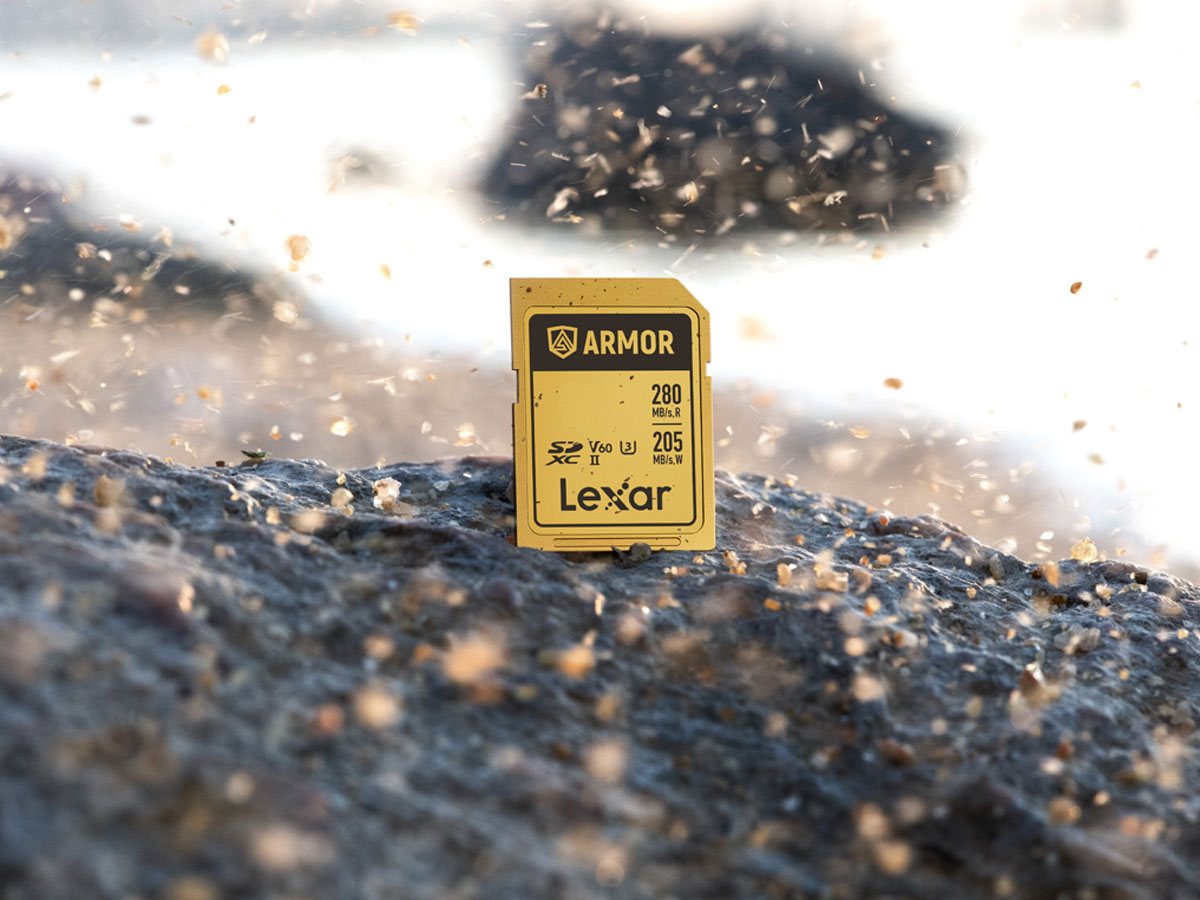 Lexar 128GB SDXC ARMOR Gold UHS-II U3 V60 IP68 Edelstahl Speicherkarte