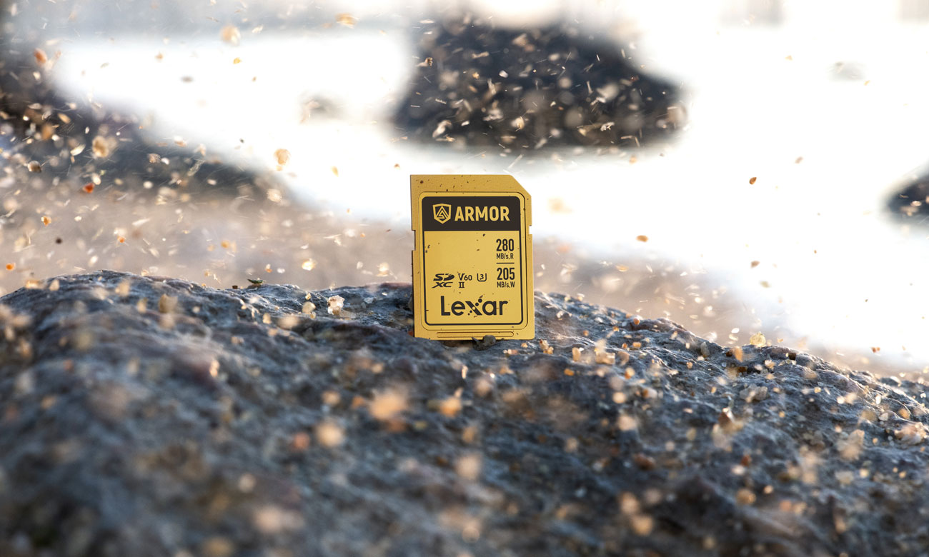 Lexar 128GB SDXC ARMOR Gold UHS-II U3 V60 IP68 Edelstahl Speicherkarte