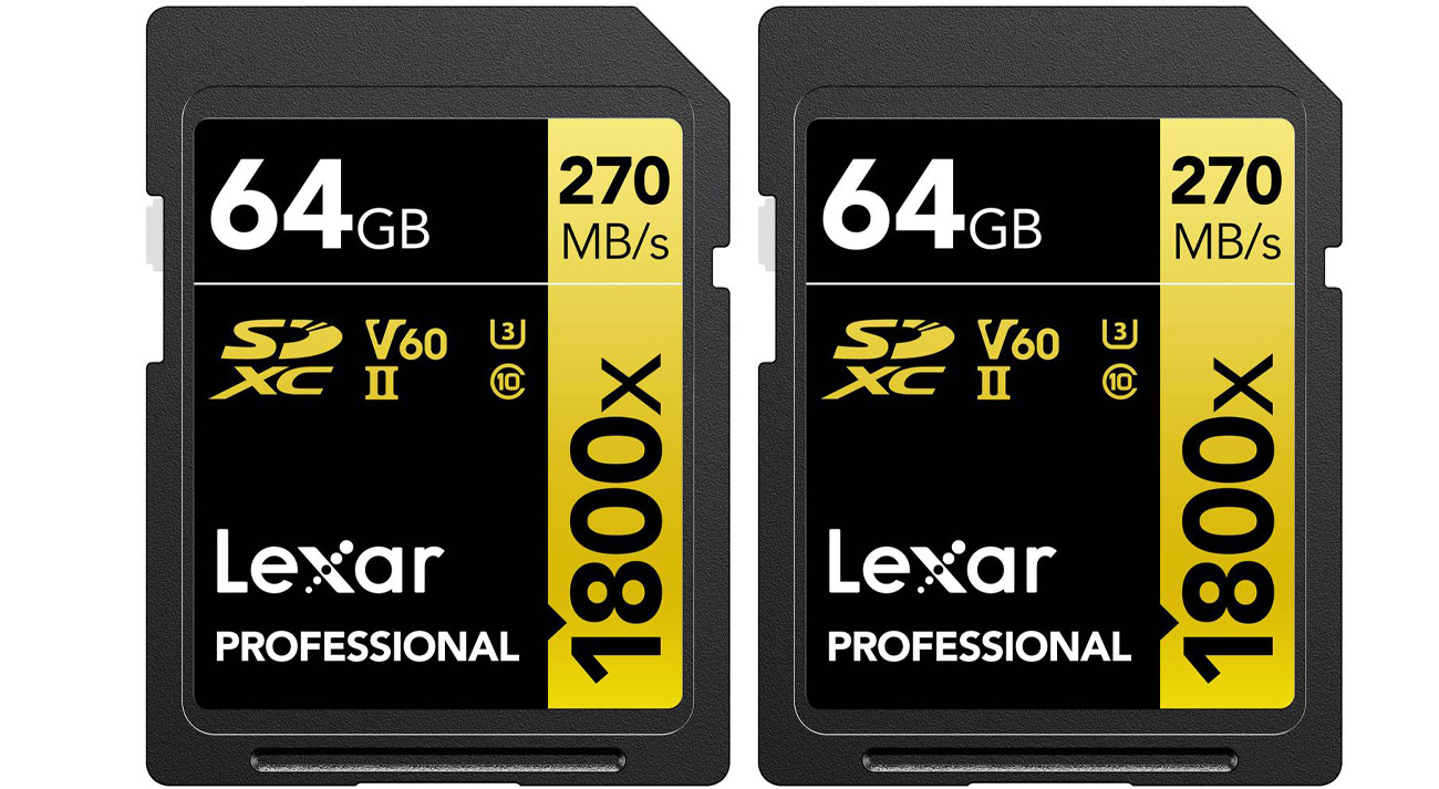 Lexar 2x64GB 1800x Professional SDXC Speicherkarte