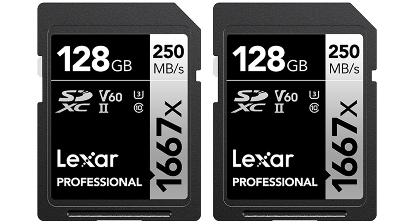 Lexar 2x128GB 1800x Professional SDXC Speicherkarte