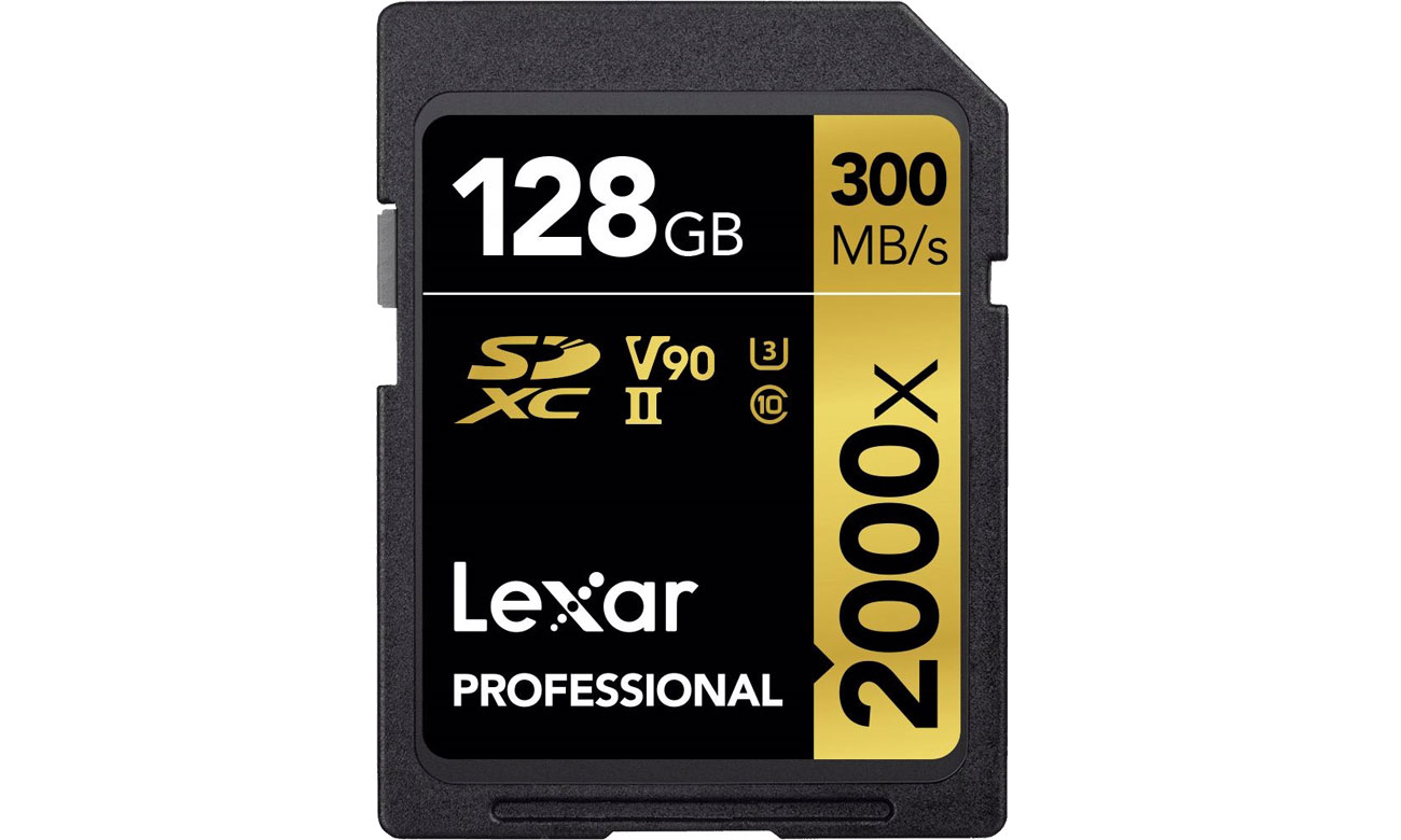 Lexar 128GB 2000x Professional SDHC UHS-II U3 V90
