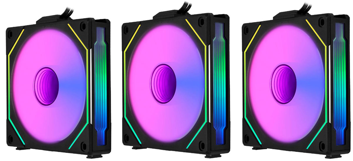 Wentylator Lian Li UNI FAN SL-INF 140 ARGB Reverse Blade PWM Triple Pack 3x120mm