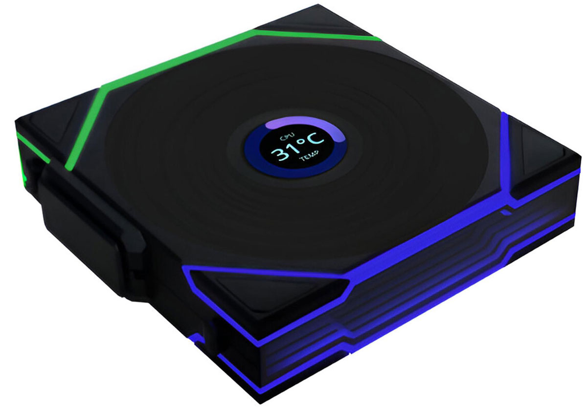 Lian Li Uni Fan TL Wireless LCD 120 Reverse 120mm