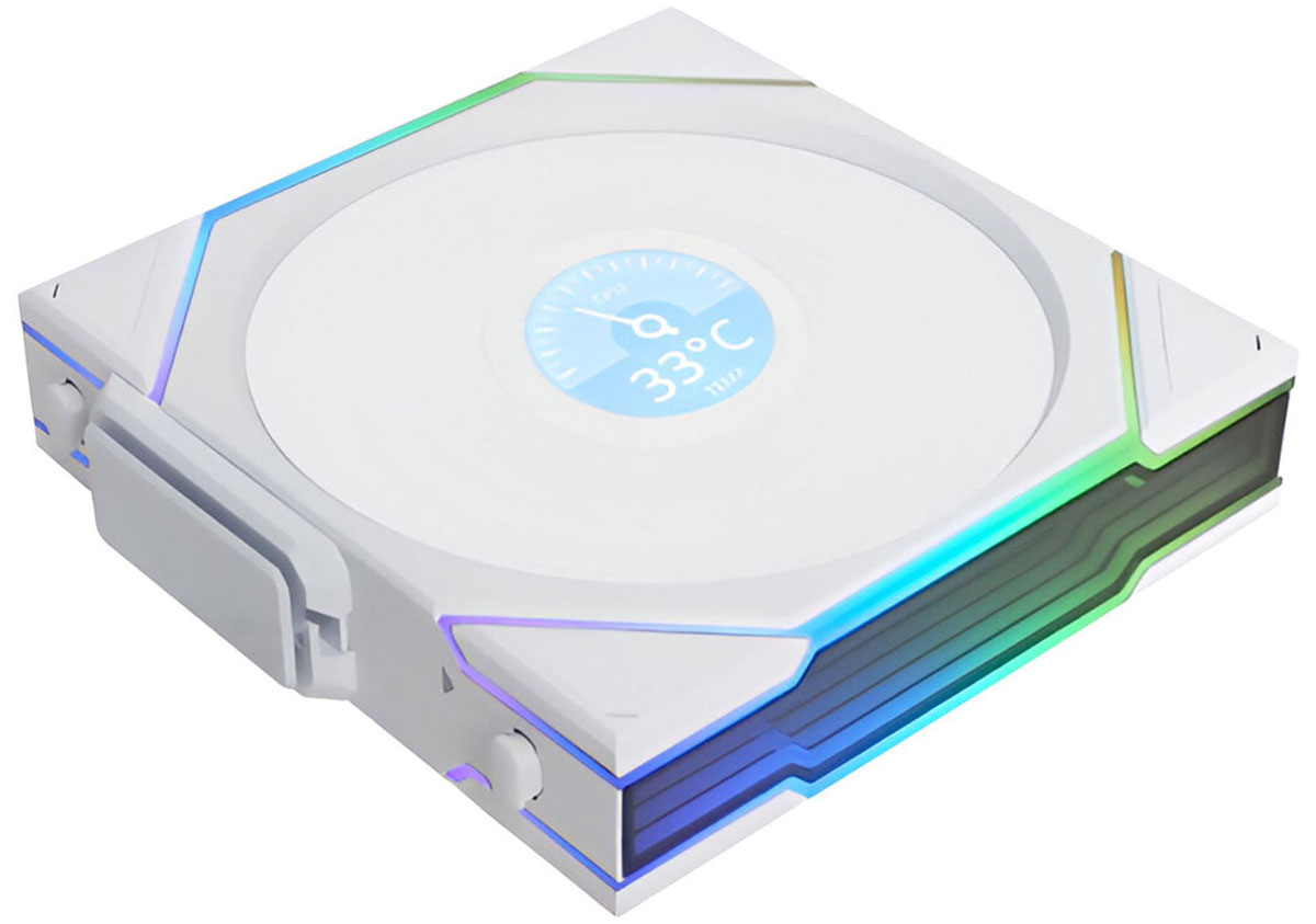 Lian Li Uni Fan TL Wireless LCD 120 Reverse White 120mm