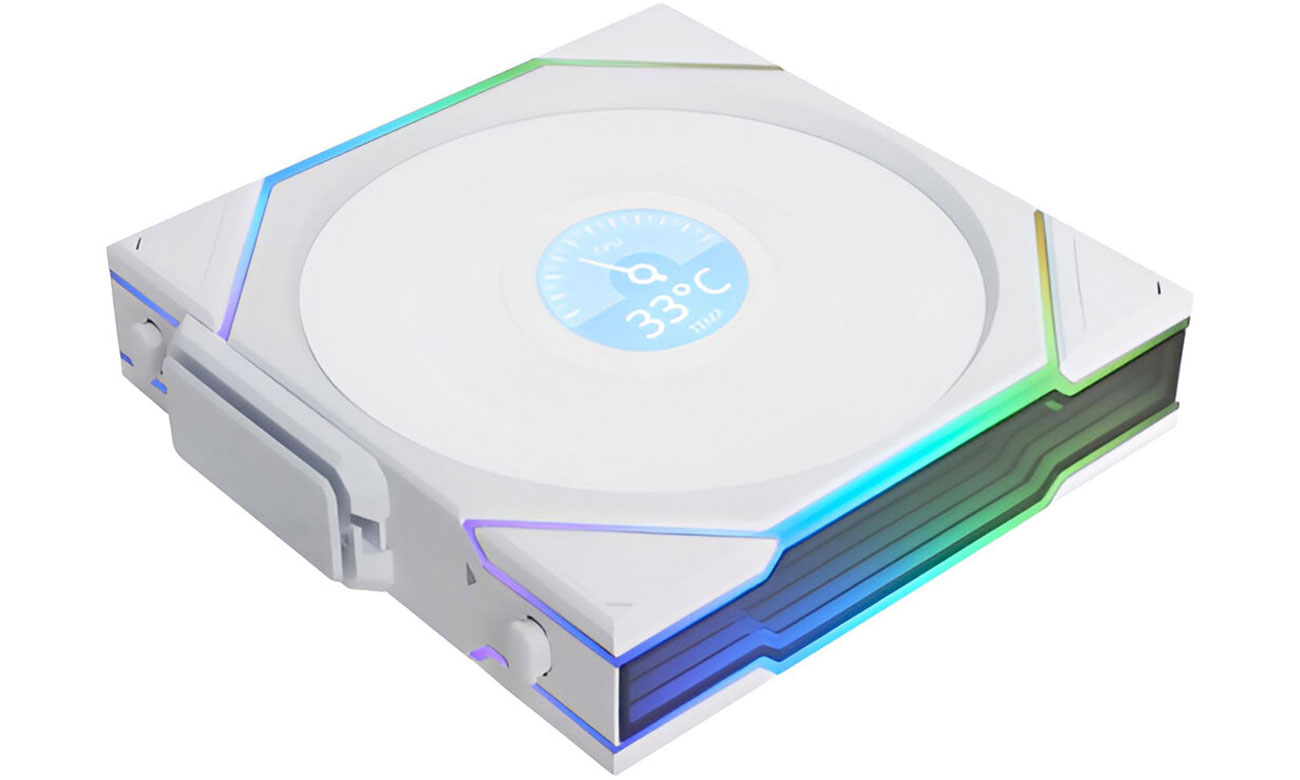 Lian Li Uni Fan TL Wireless LCD 120 Reverse White 120mm