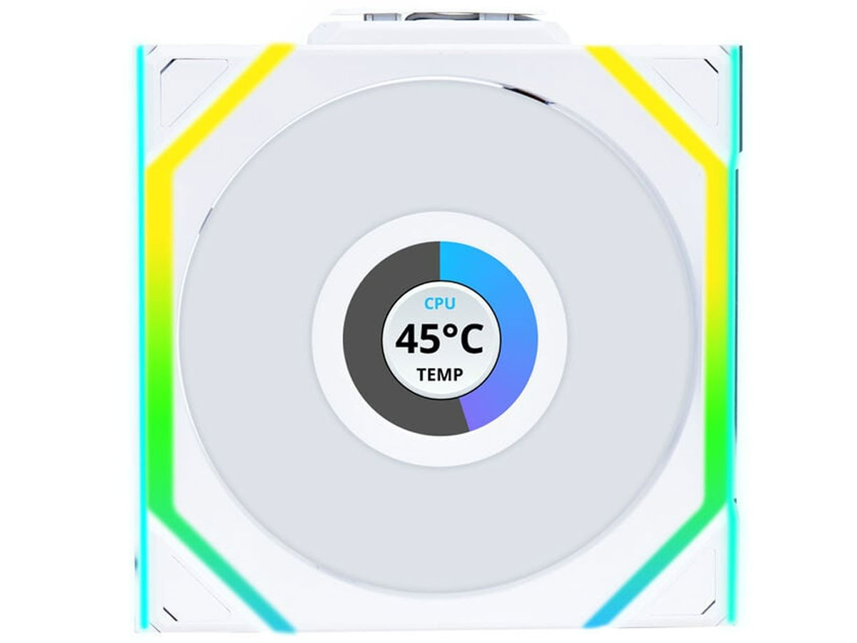 Lian Li Uni Fan SL Wireless 120 LCD Weiß 120mm