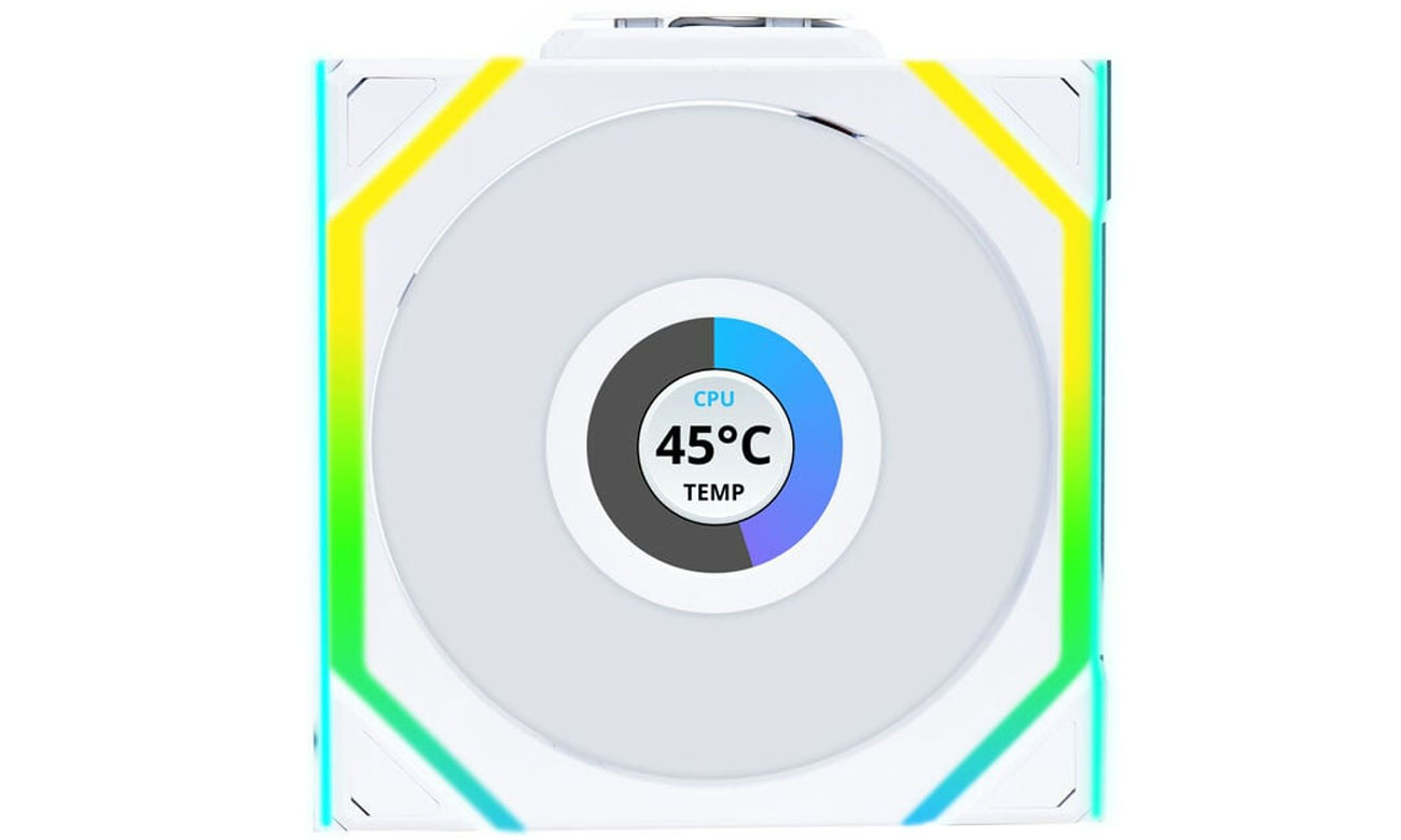 Lian Li Uni Fan SL Wireless 120 LCD Weiß 120mm