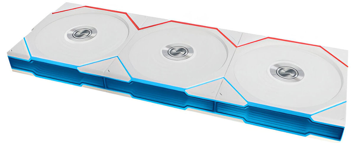 Lian Li Uni Fan TL Wireless 120 Weiß Triple Pack 3x120mm