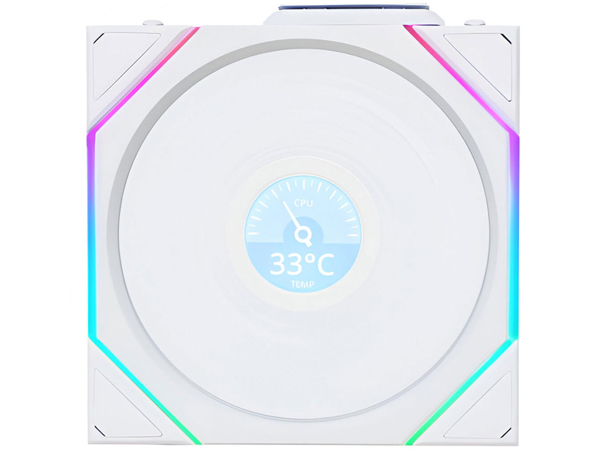 Lian Li Uni Fan TL Wireless LCD 120 Weiß 120mm