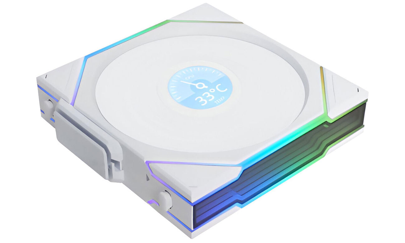 Lian Li Uni Fan TL Wireless LCD 120 Weiß 120mm