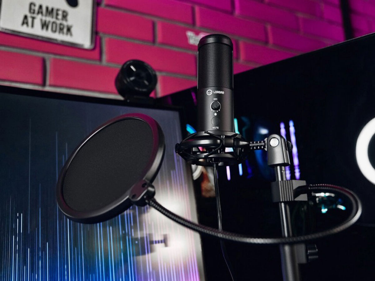 Mikrofon gamingowy Lorgar Voicer 721 Czarny - Lifestyle-Grafik