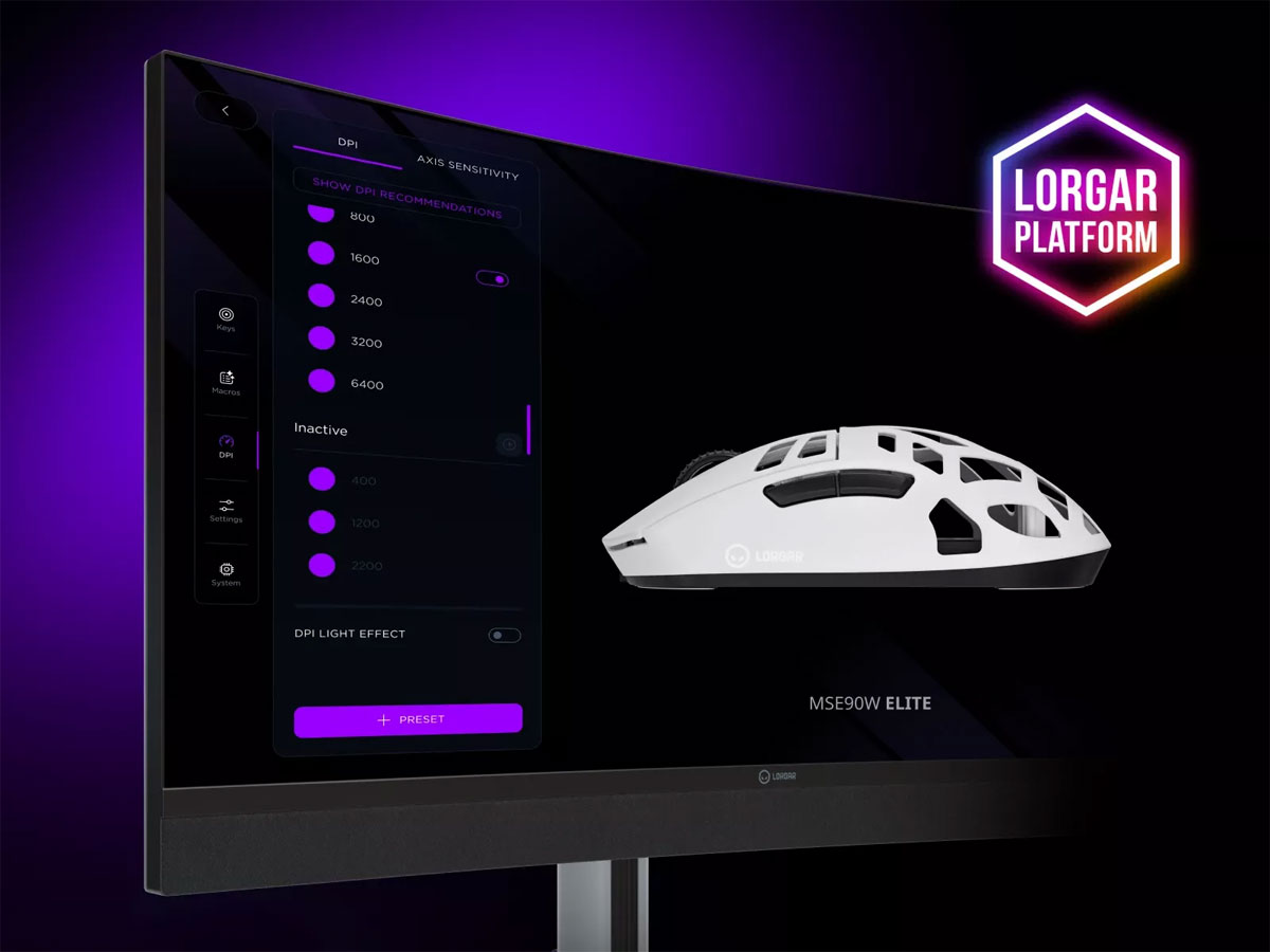 Lorgar MSE90W Wireless 